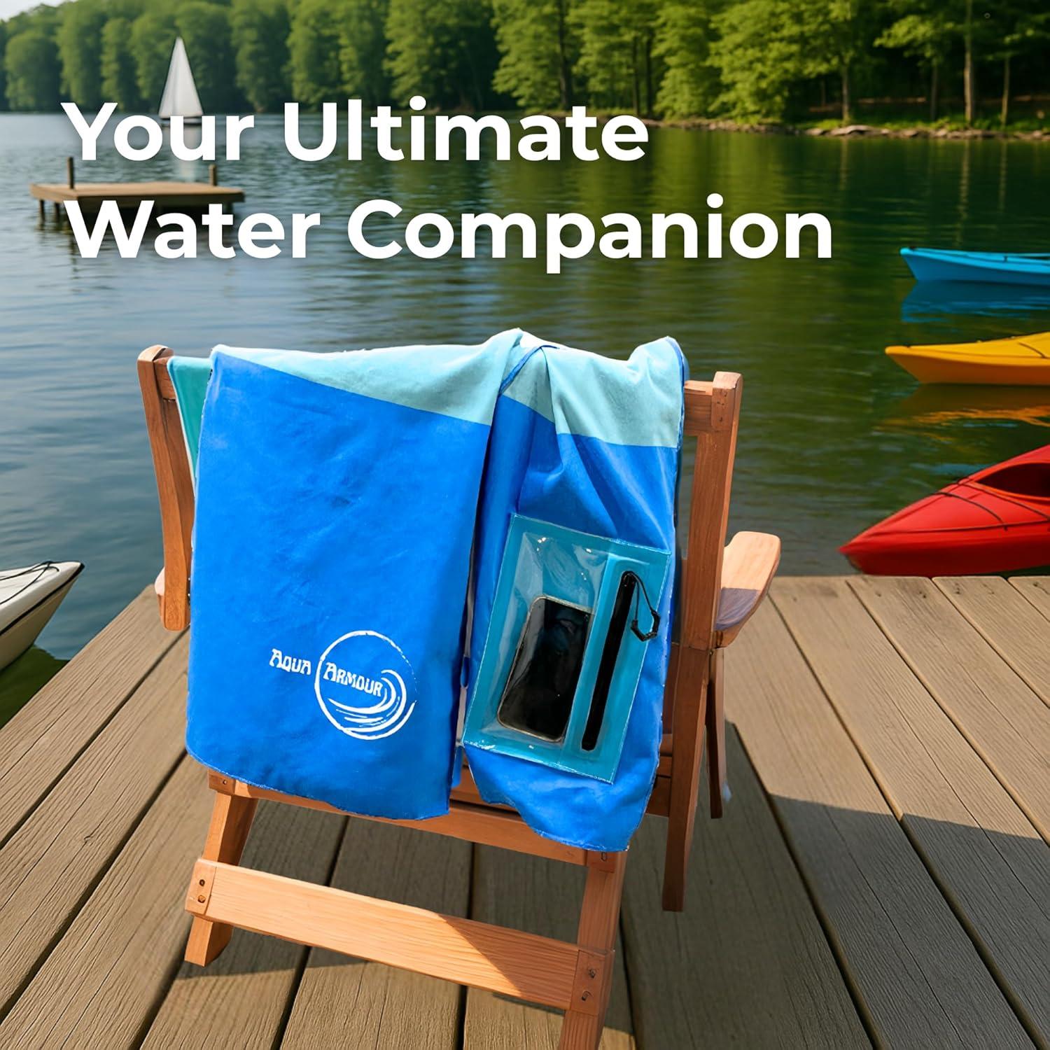 Toalla de Playa Go Anywhere Aqua Armour - Secado Rápido 76x152 cm