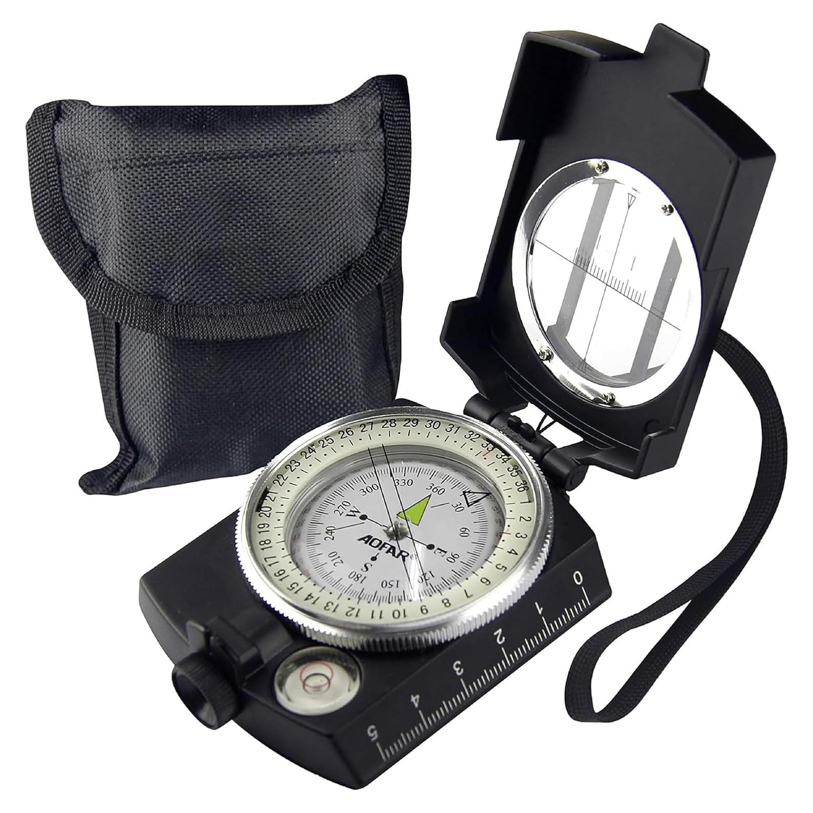 Brújula Militar AOFAR AF-4580 Impermeable y Compacta