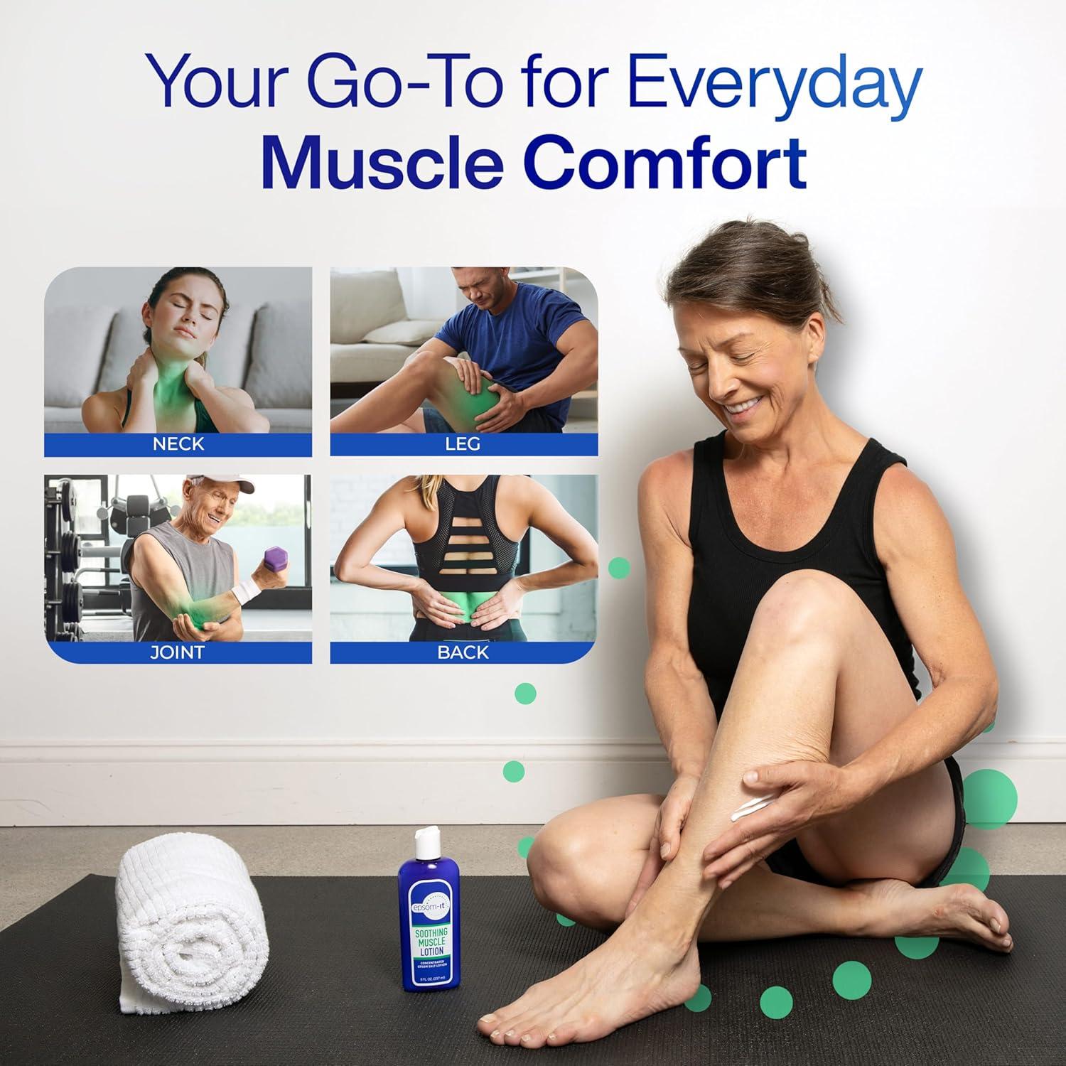 Crema Relajante Muscular Epsom-It 236.6 ml con Árnica