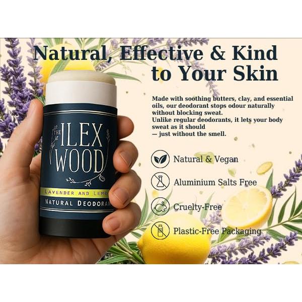 Desodorante Natural Lavanda y Limón El Bosque Ilex 70ml