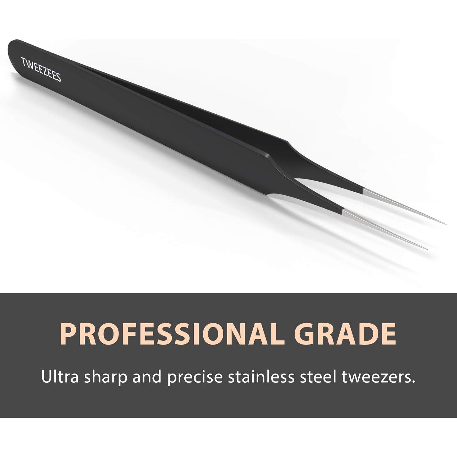 Pinzas de Acero Inoxidable Tweezees para Vello Encarnado y Astillas