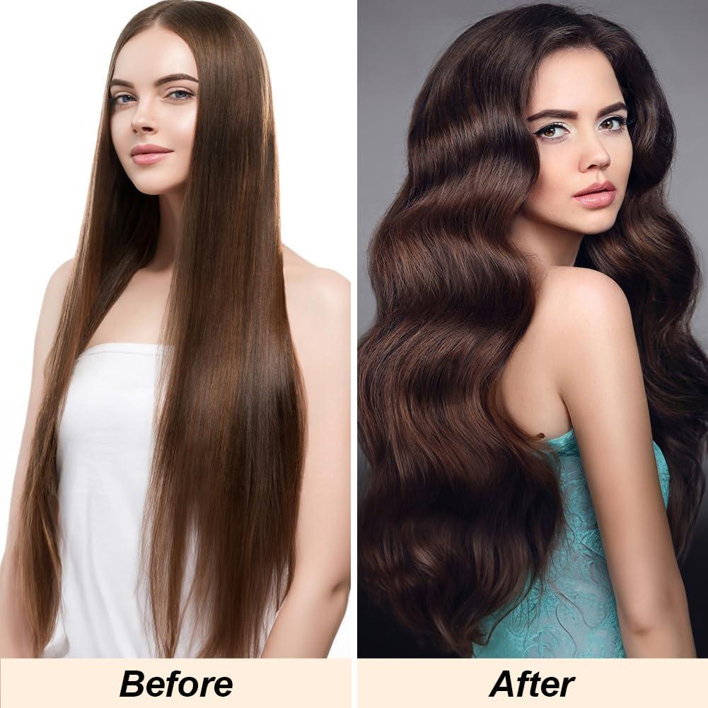 Conjunto de Rulos Sin Calor NuAngela - 3 Piezas para Todos los Cabellos