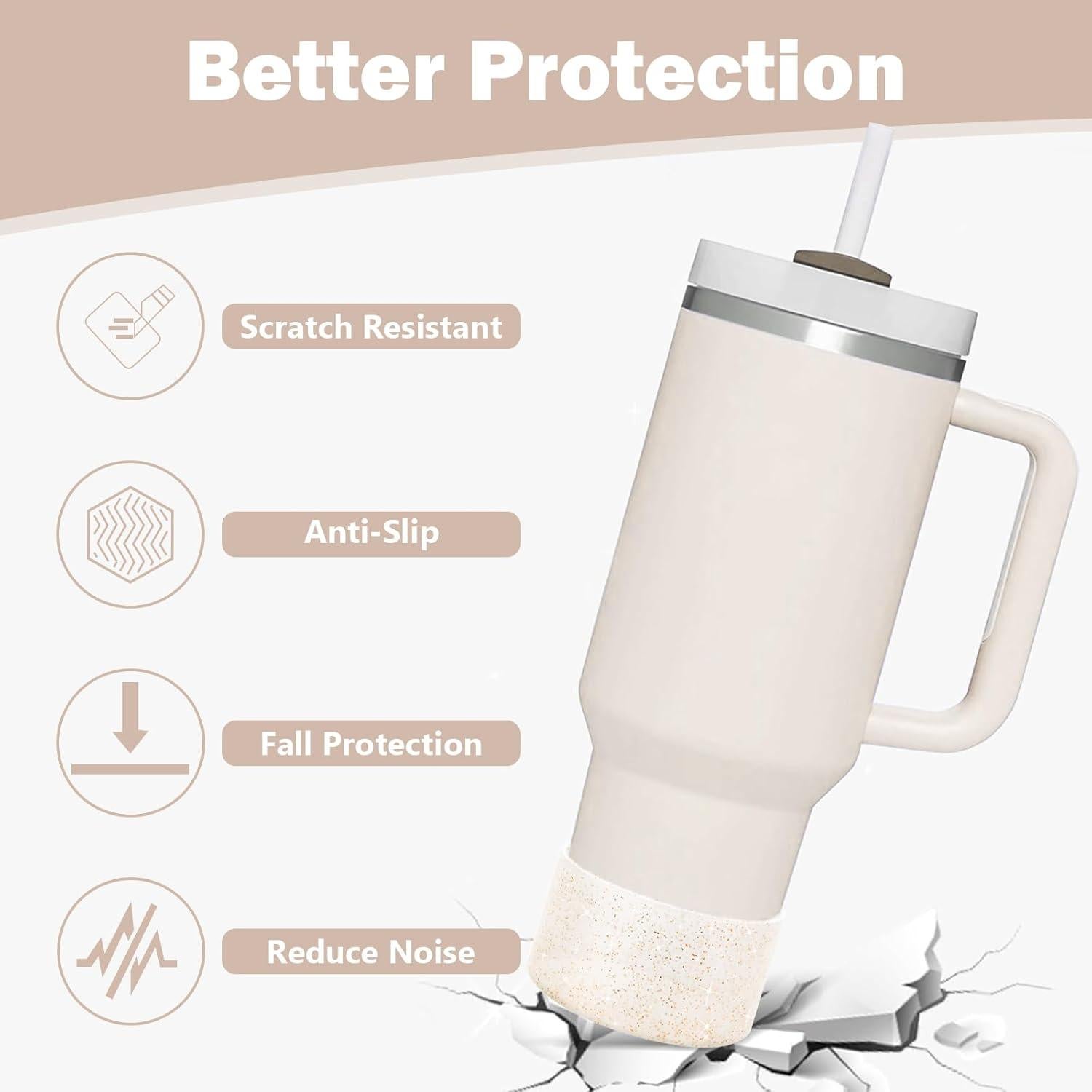 Bota de Silicona Brillante CHEMLLC para Stanley Cup 20-40 oz