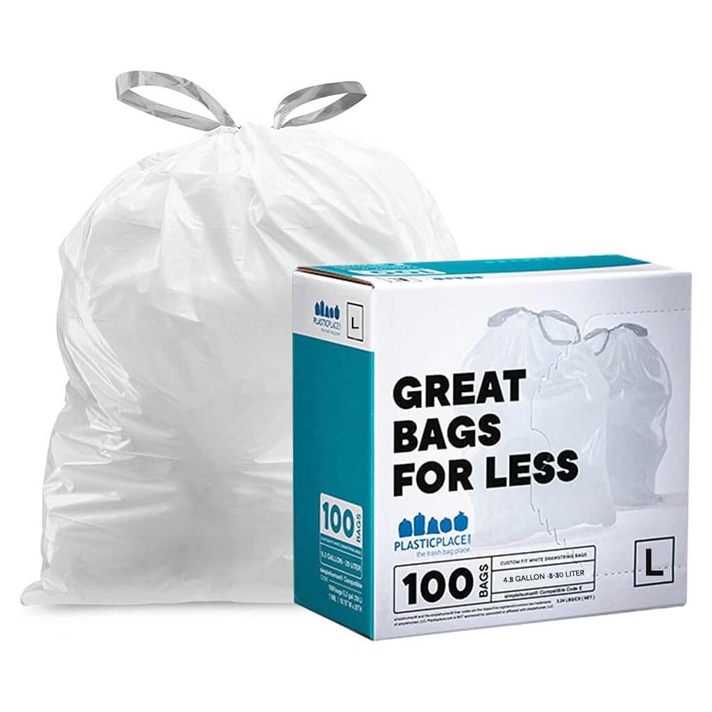 Bolsas de Basura Plasticplace Código L 100 Unidades 18 Litros