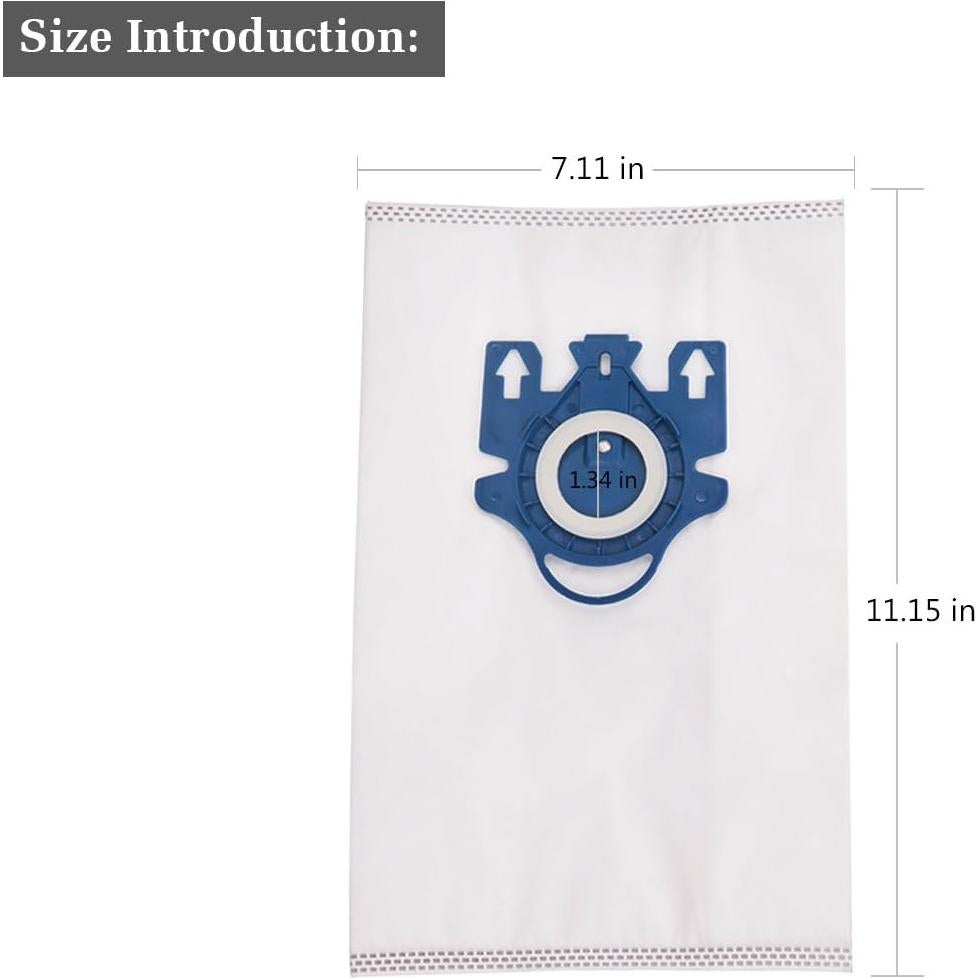 15 Bolsas de Aspiradora Miele GN con Filtros AirClean 3D