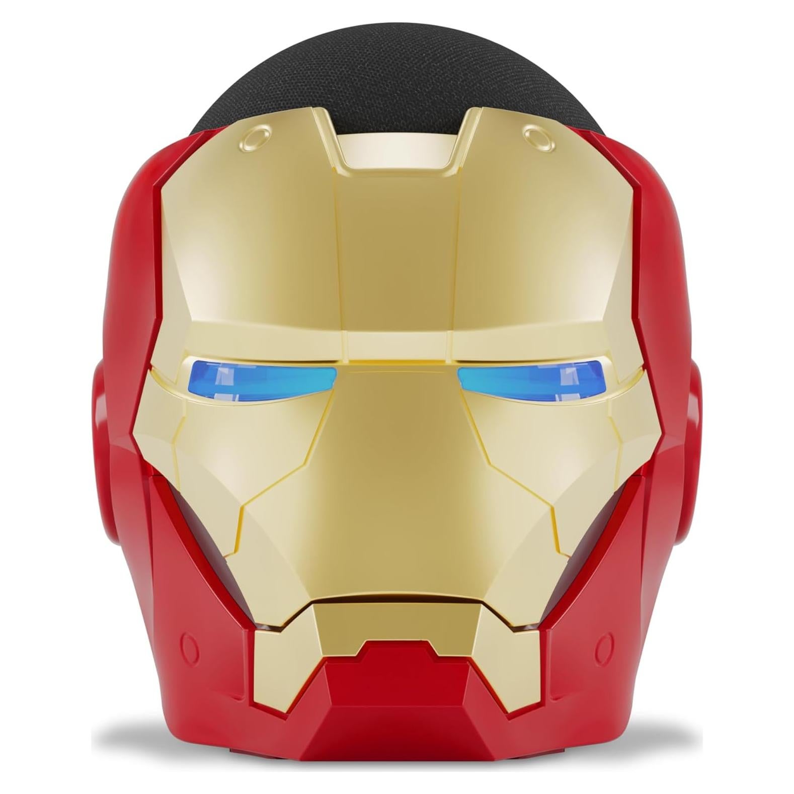Echo Bundle: Echo Dot (5th Gen, 2022 release) | Charcoal and Limited Edition Marvel Iron Man Stand