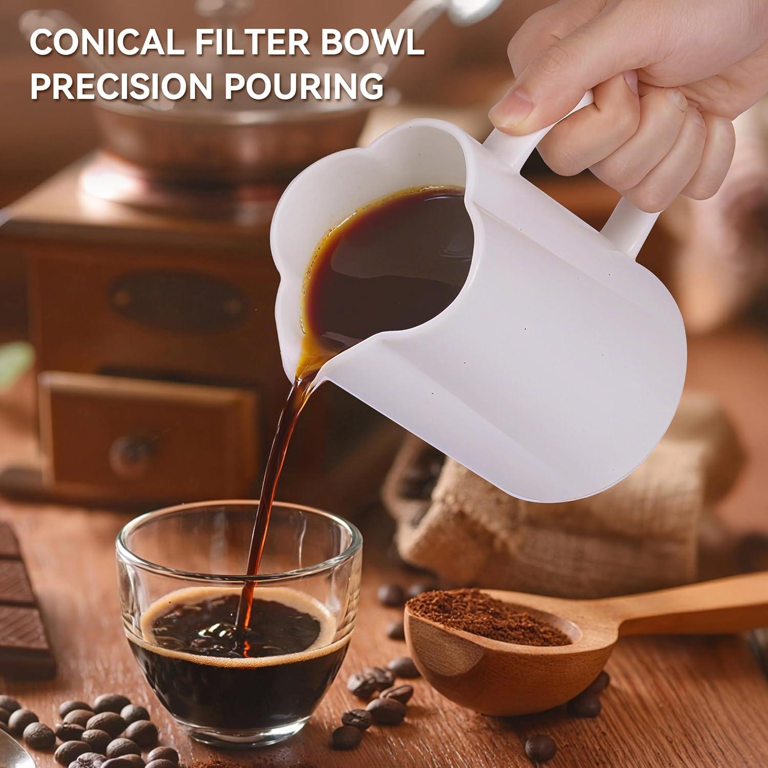 Cafetera de Goteo AZYM 500 ml Cerámica Vintage Blanca