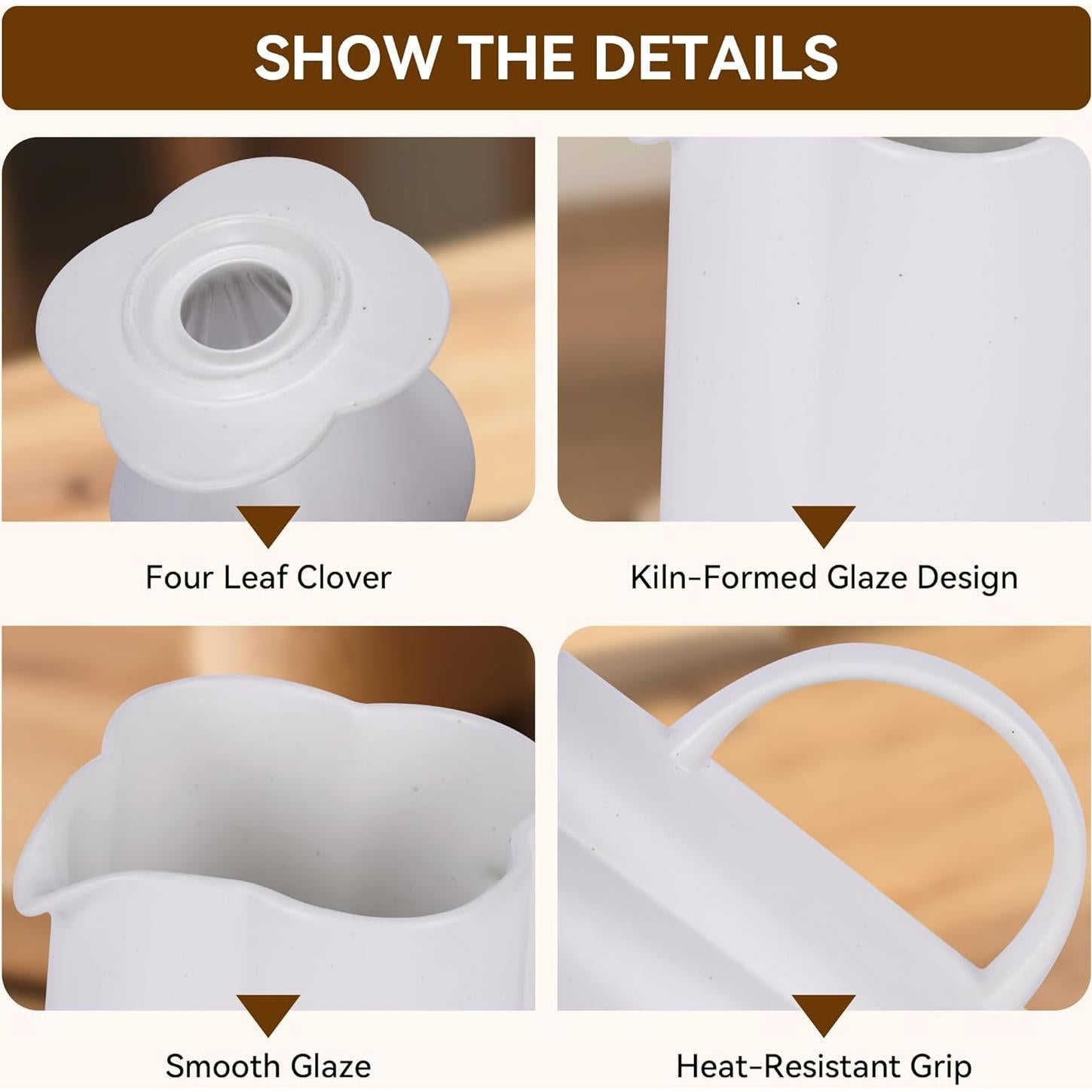 Cafetera de Goteo AZYM 500 ml Cerámica Vintage Blanca