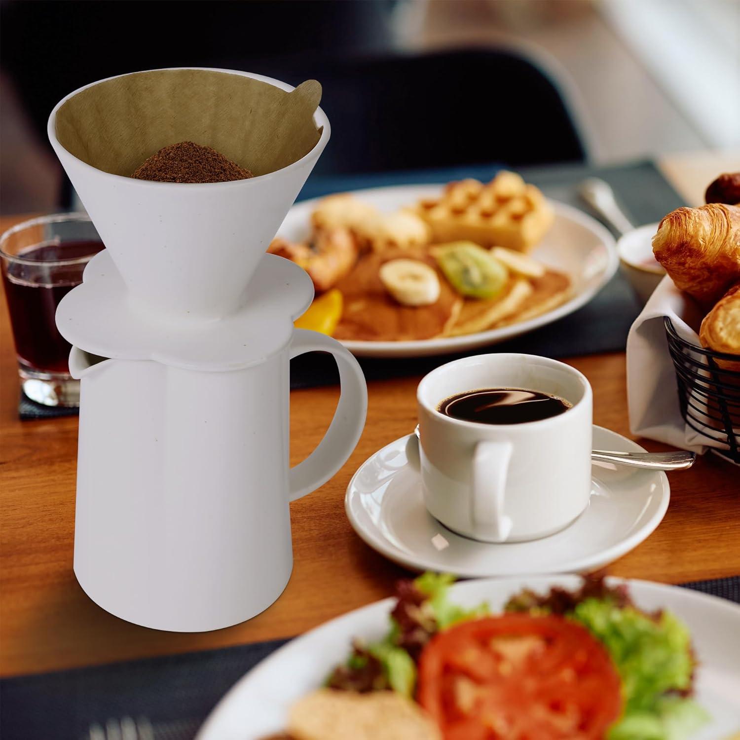 Cafetera de Goteo AZYM 500 ml Cerámica Vintage Blanca