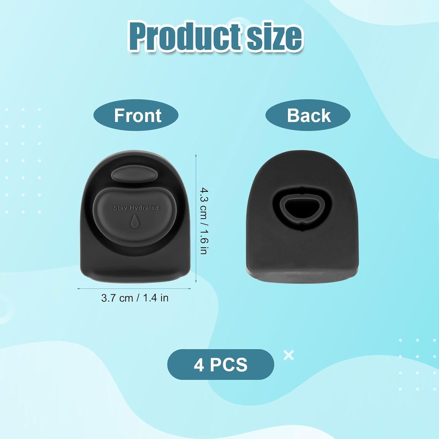 4 Tapones de Silicona Gosknor para Botellas Owala FreeSip