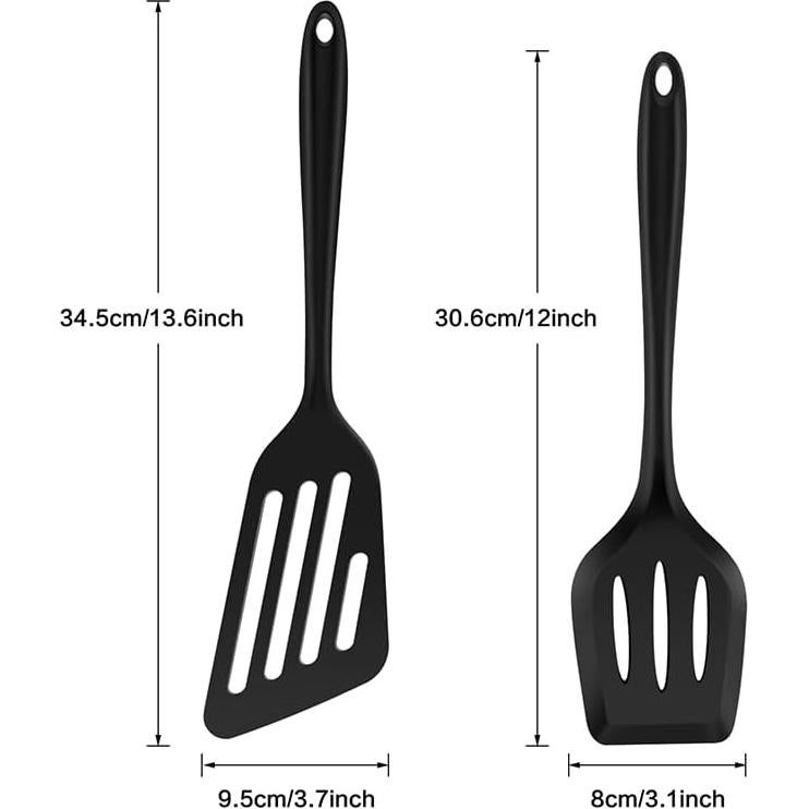Juego de Espátulas de Silicona Armrouns 2PCS Resistente al Calor