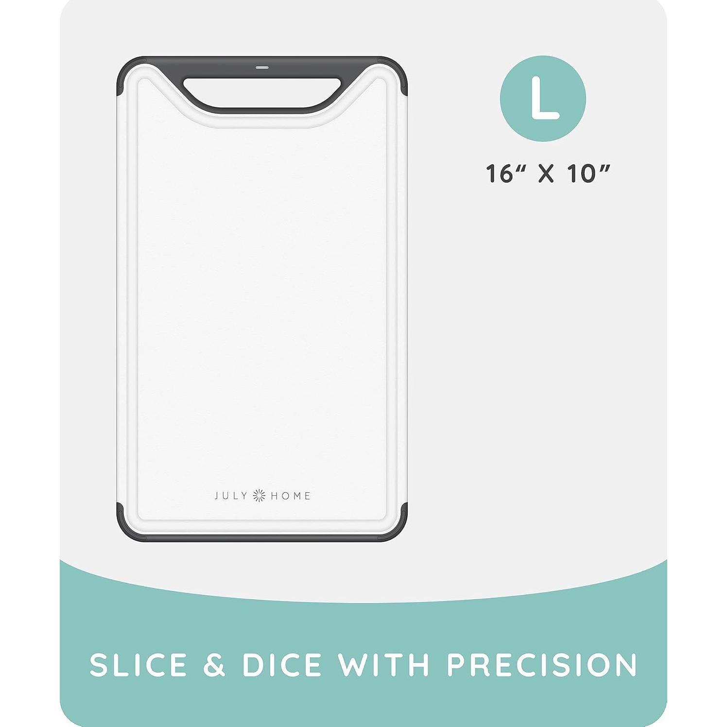 Tabla de Cortar de Plástico July Home 40.6x25.4cm Antideslizante