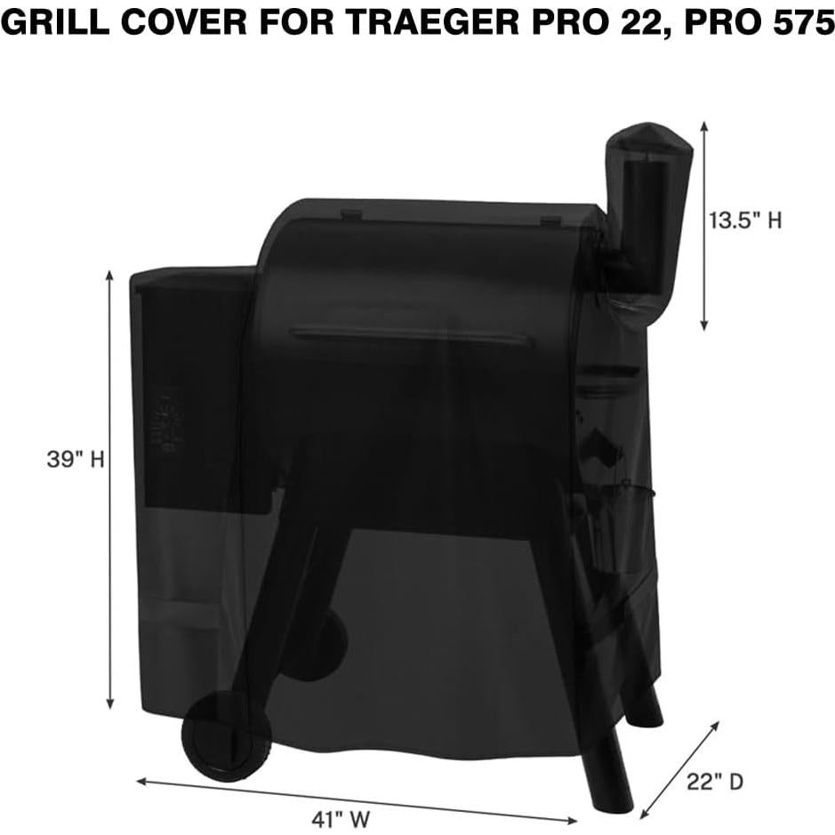 Funda para Parrilla Traeger 575 - Impermeable 600D Alta Resistencia