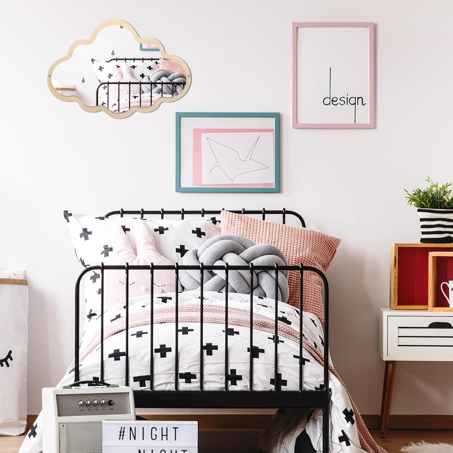 Espejo Colgante Decorativo FRCOLOR Nube Irrompible 37.6x2.5cm