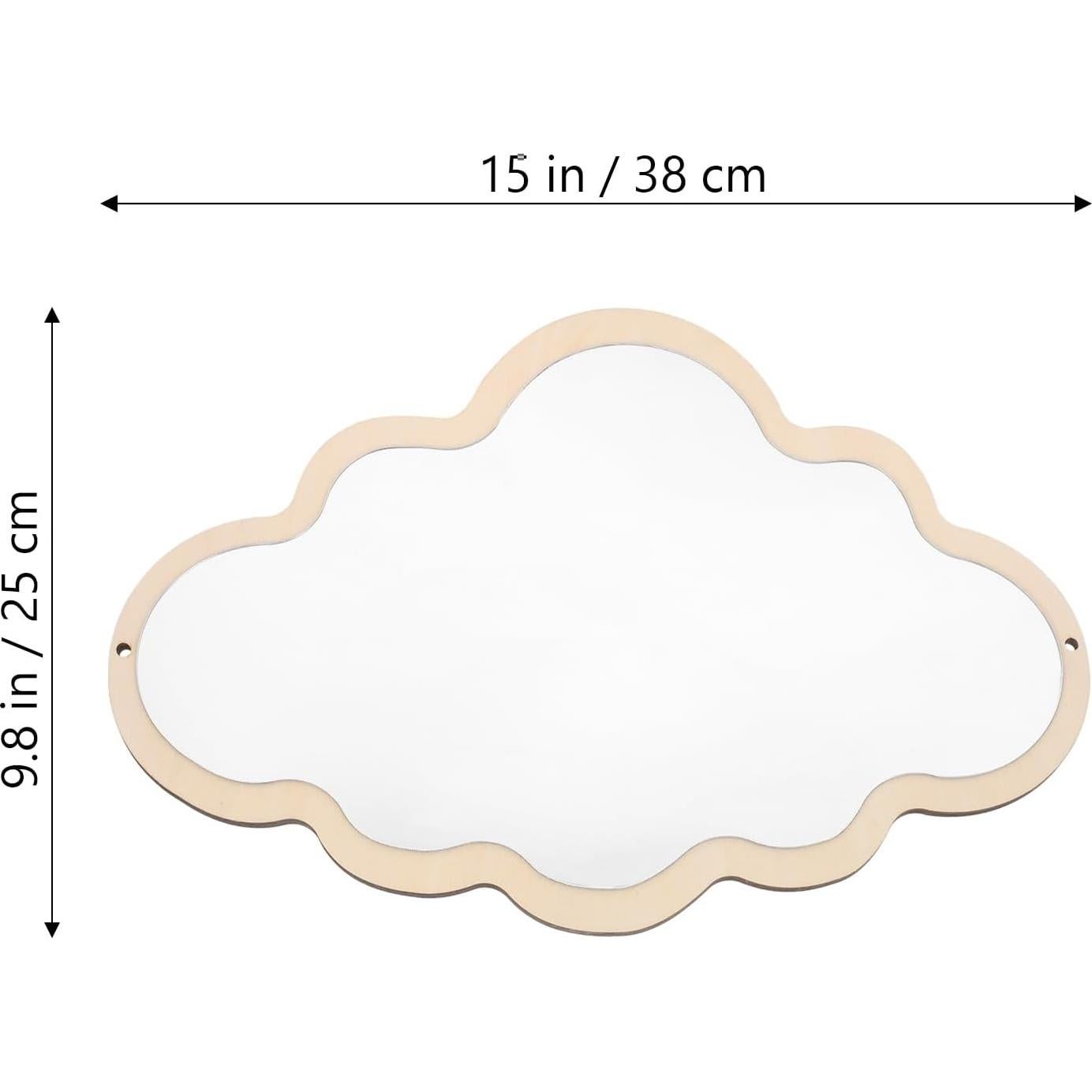 Espejo Colgante Decorativo FRCOLOR Nube Irrompible 37.6x2.5cm