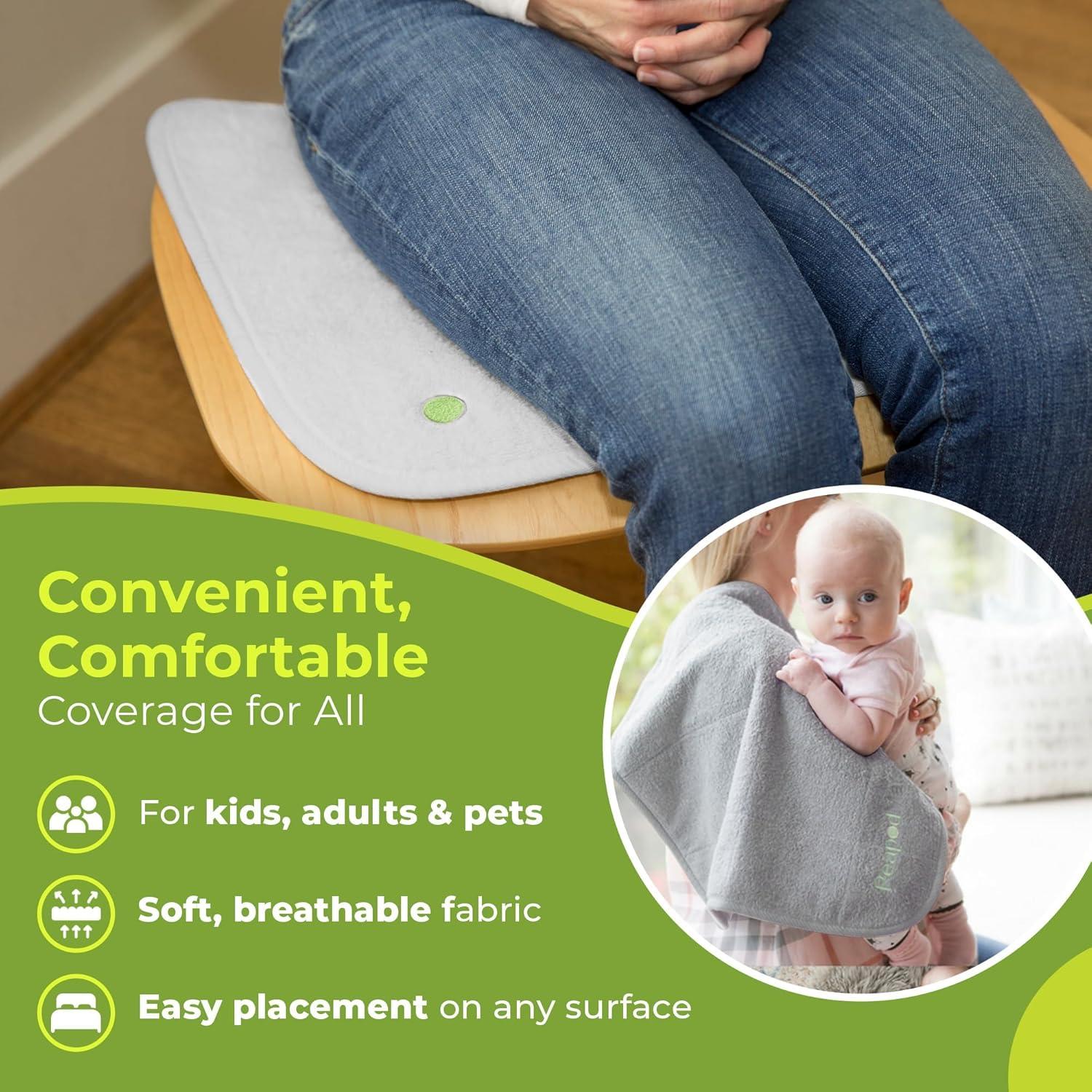 Almohadilla Reutilizable PeapodMats 1.5x1.5m Impermeable Gris