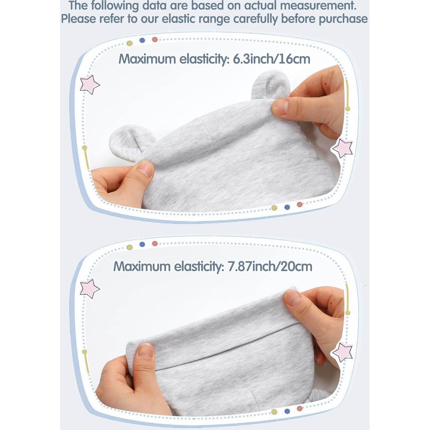 Conjunto de Gorros y Manoplas Geyoga para Bebés 0-12 Meses