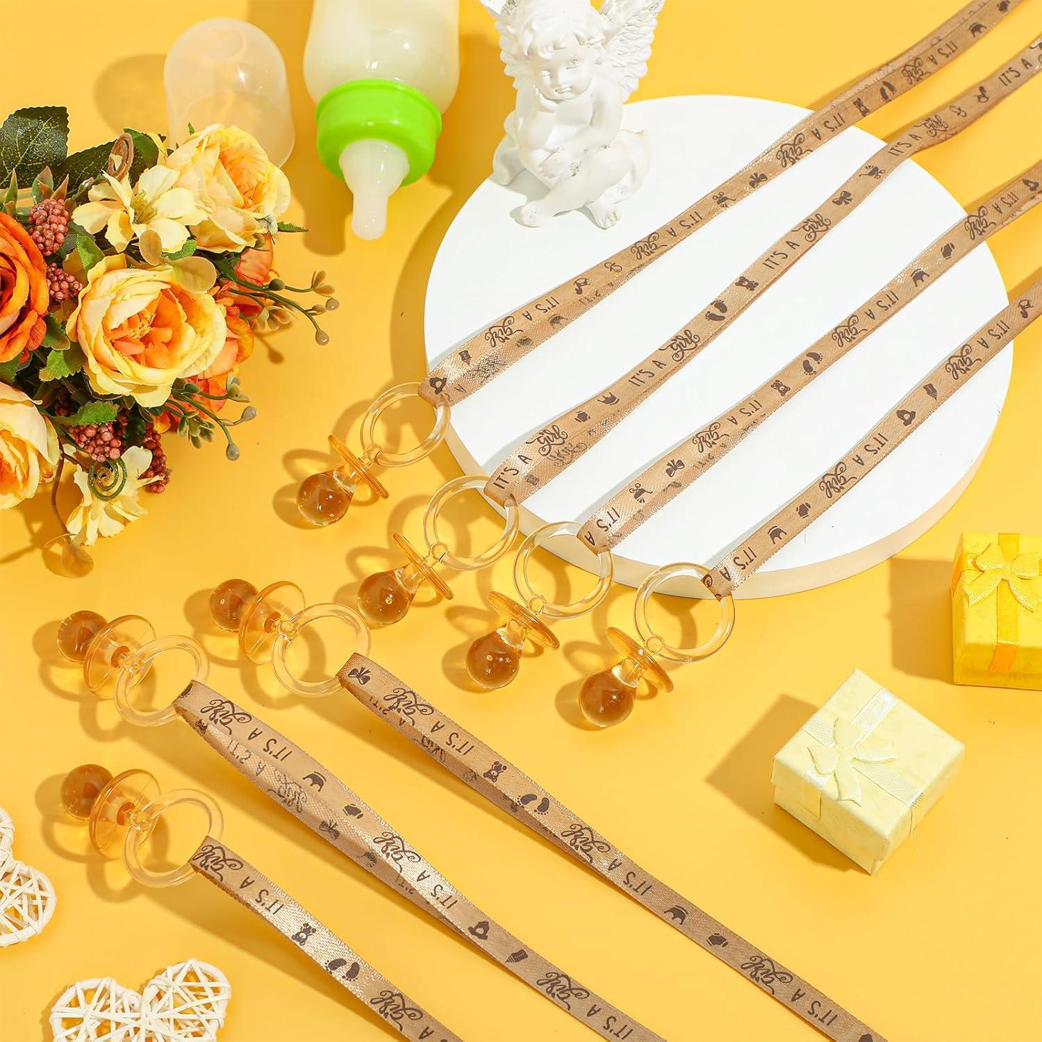 Collares de Chupetes Acrílicos Junkin 60 Piezas Baby Shower