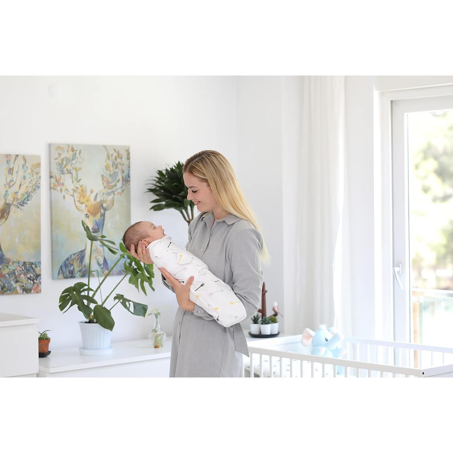 Mantas de Envolver BaeBae Goods 100% Algodón 4 Unidades