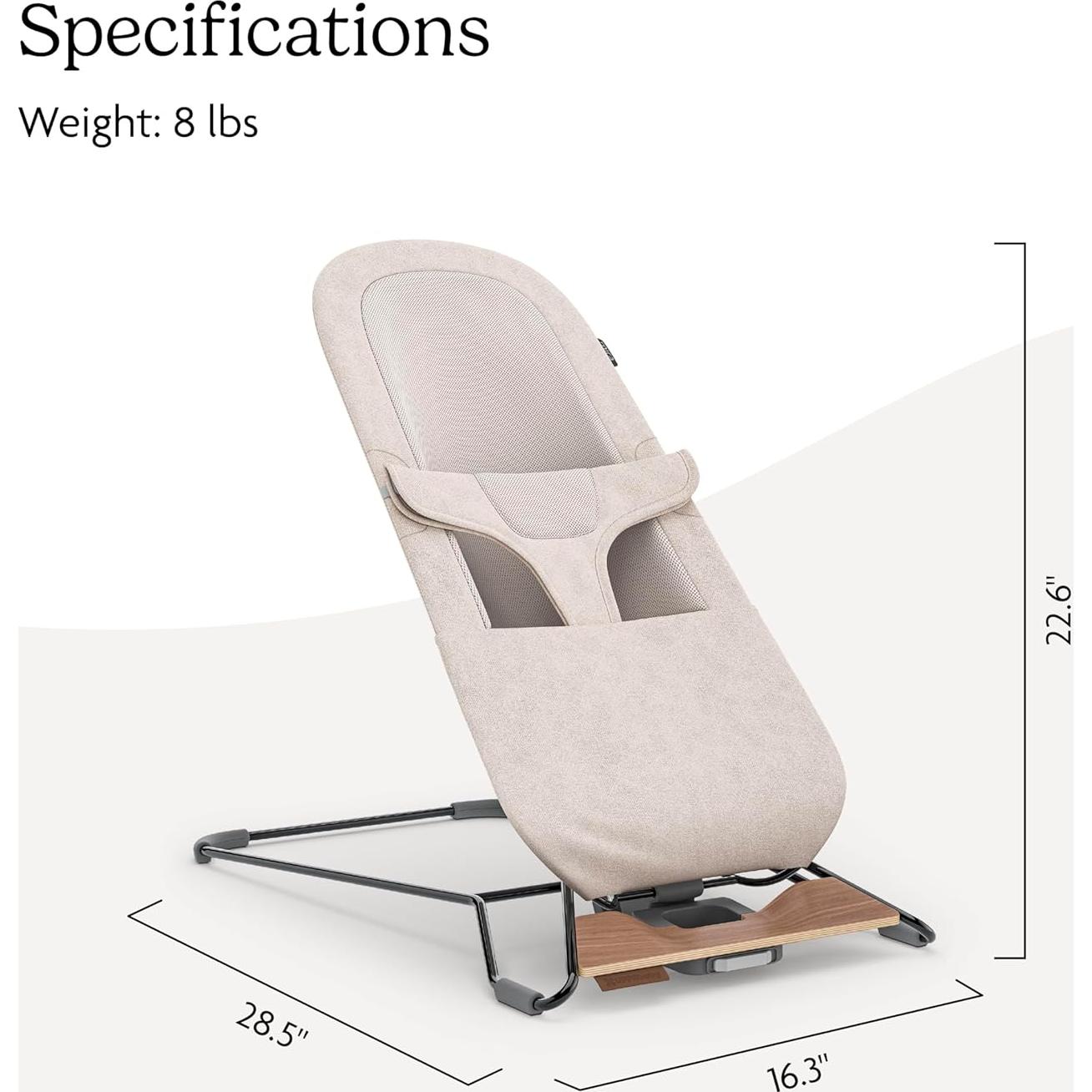 Bouncer 2-en-1 UPPAbaby Mira Charlie - Portátil y Acogedor