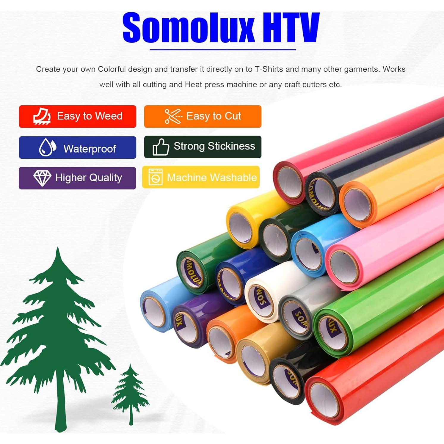 Vinilo Termoadhesivo Somolux 30cm x 3.66m Negro Brillante