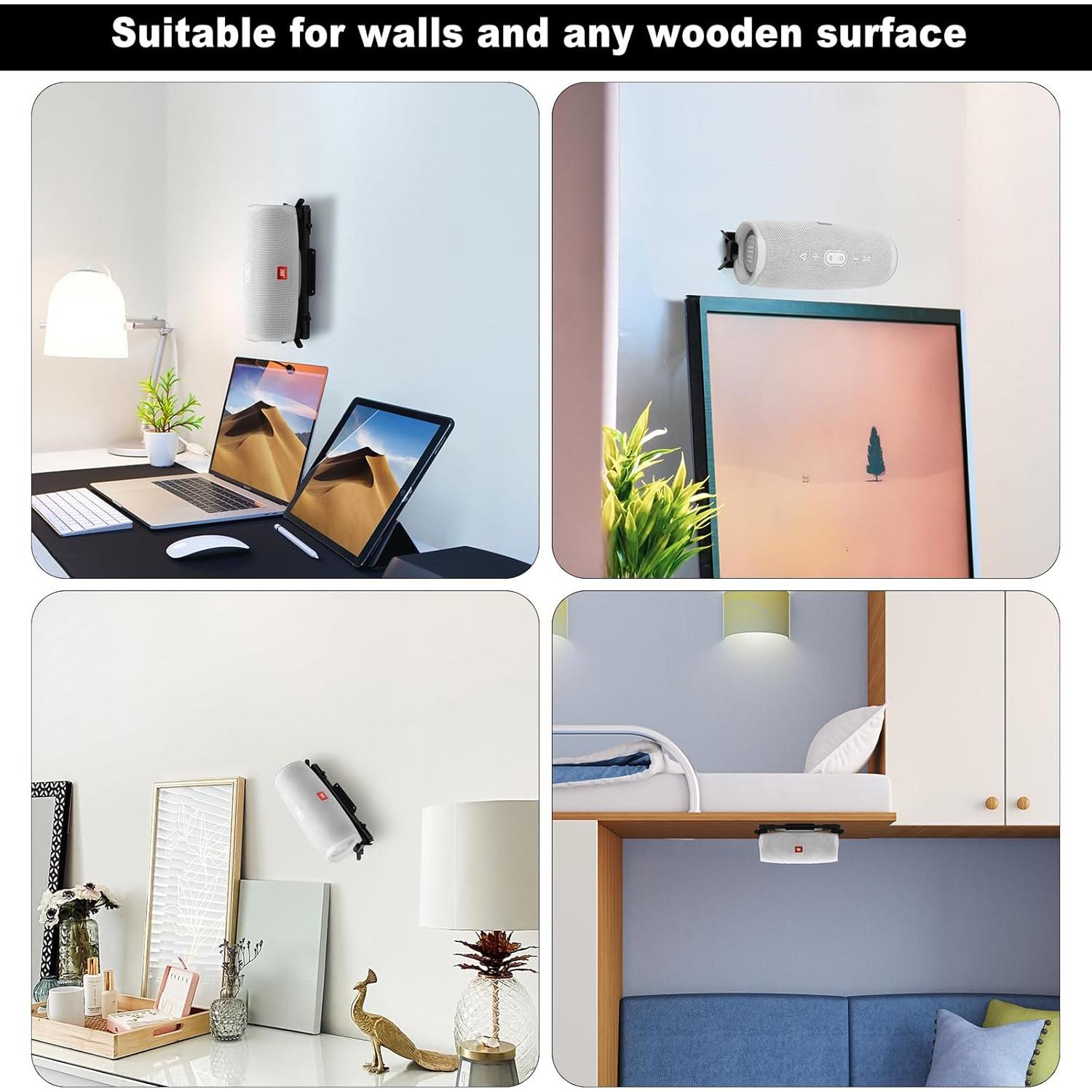 Soporte de altavoz TXEsign para JBL Flip y Charge - Metal Negro