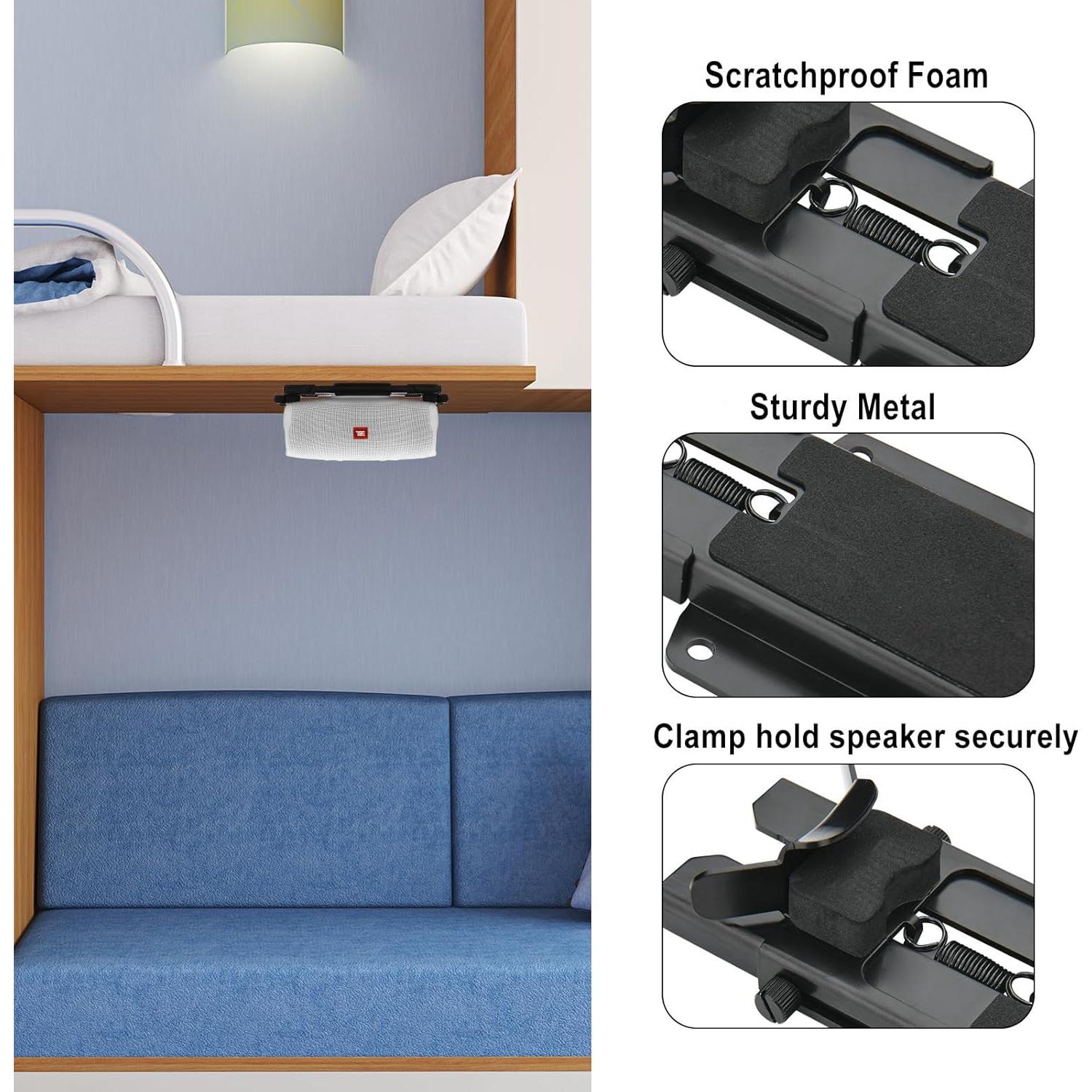 Soporte de altavoz TXEsign para JBL Flip y Charge - Metal Negro