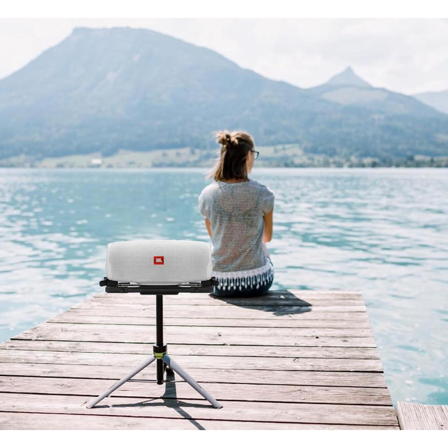 Soporte de altavoz TXEsign para JBL Flip y Charge - Metal Negro