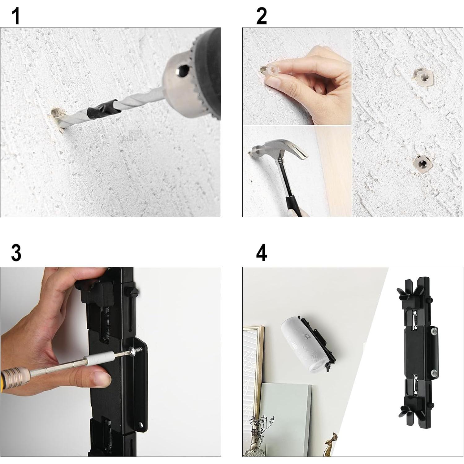 Soporte de altavoz TXEsign para JBL Flip y Charge - Metal Negro