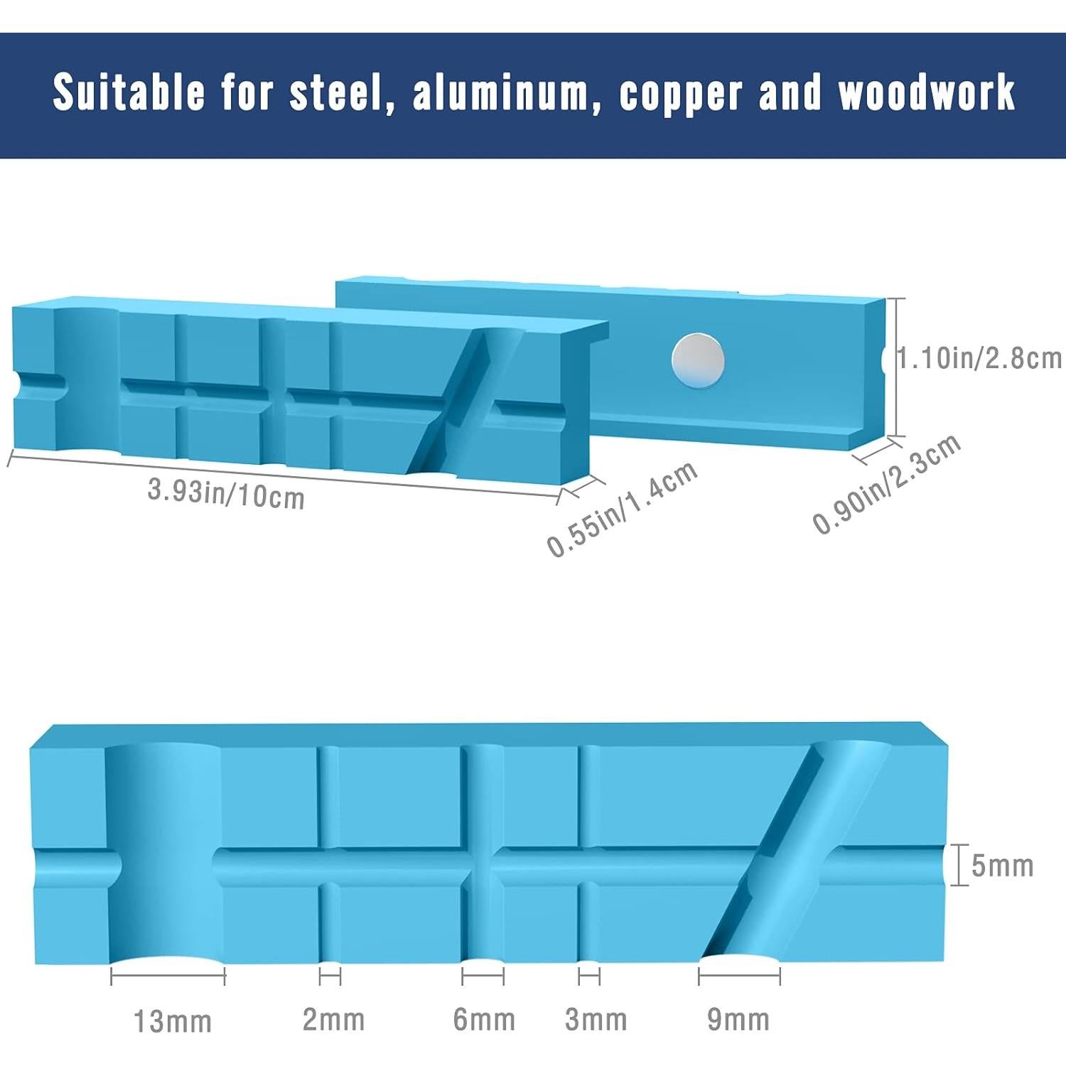 Almohadillas de Mandíbula Magnéticas Housolution 10 cm - 1 Par