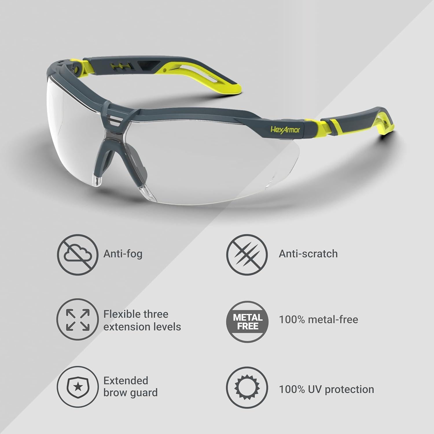 Gafas de Seguridad HexArmor VS450 Transparente UV