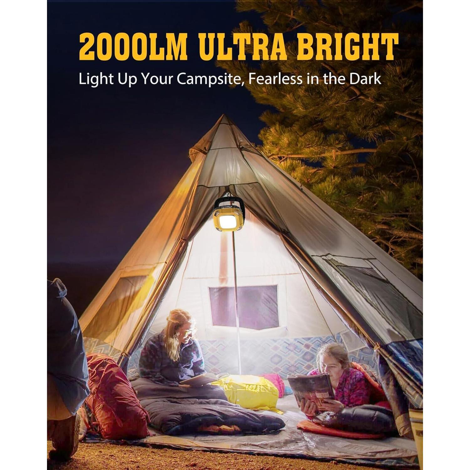 Luz de Trabajo Recargable 2000LM StoneBrook 6000mAh IPX5