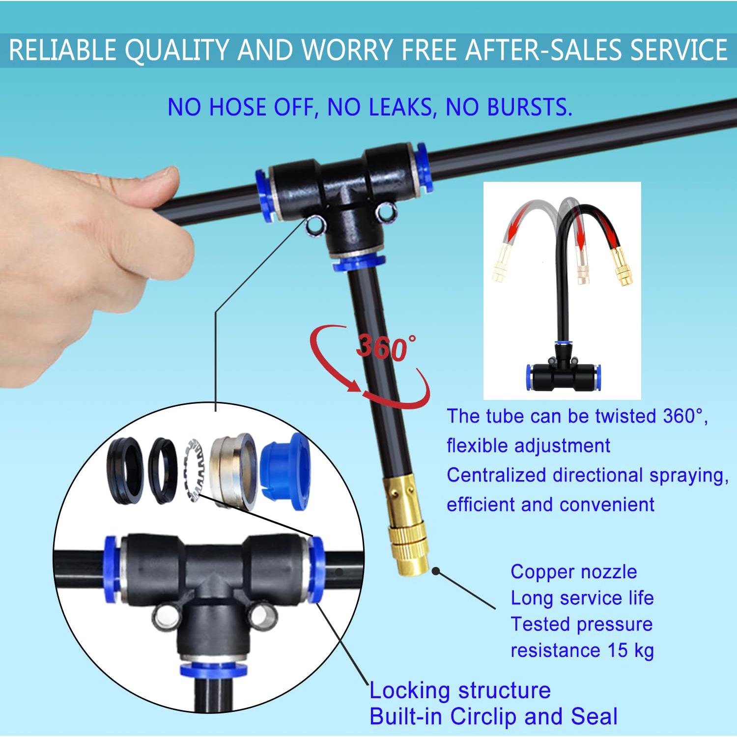 Kit de Riego por Goteo Kingo 15m 15 Boquillas Ajustables