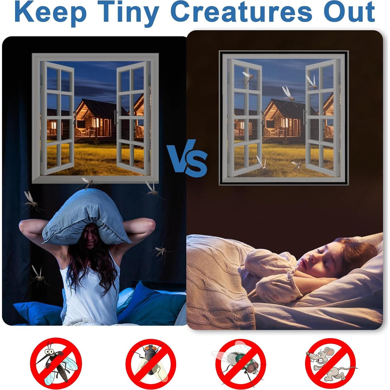 Kit de Pantalla Ajustable para Ventana Shackcom 100x150 cm