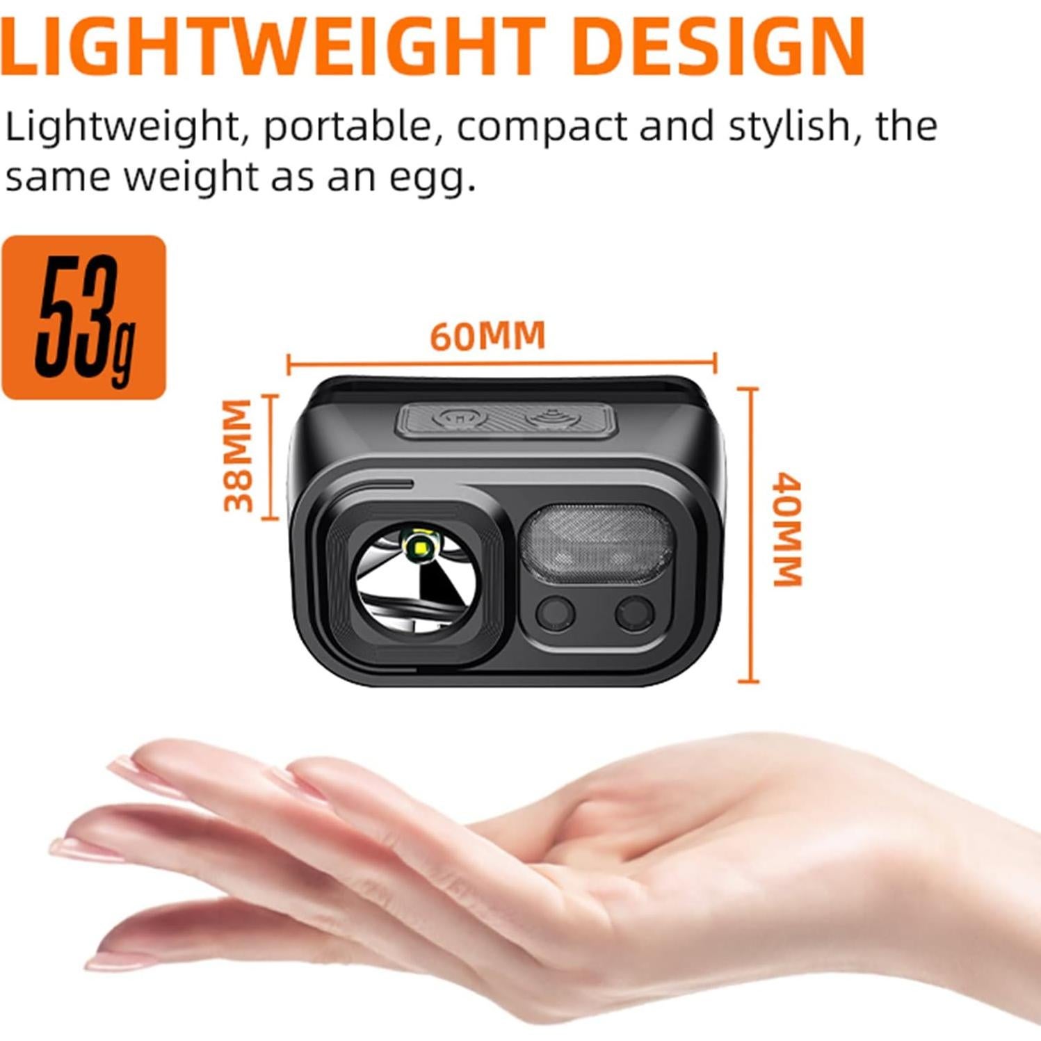 Linterna Frontal Recargable SuperFire HL23-S 800 Lúmenes IP44