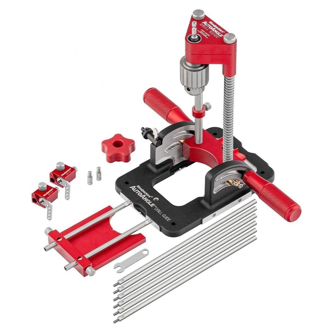 Guía de Taladro Deluxe Woodpeckers AutoAngle 40°