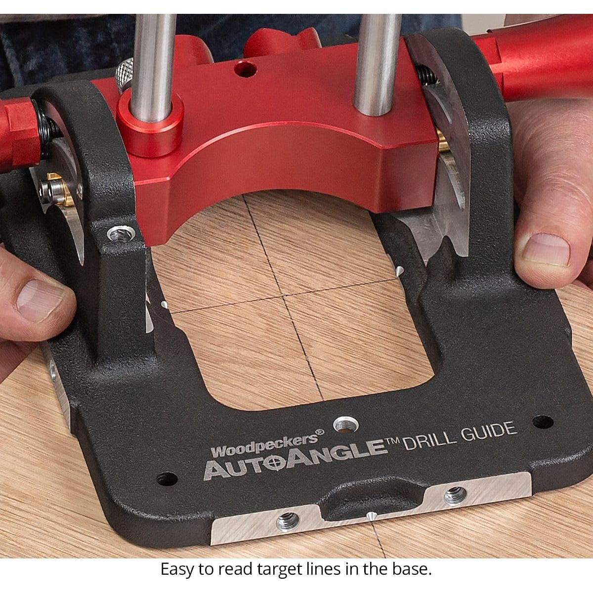 Guía de Taladro Deluxe Woodpeckers AutoAngle 40°