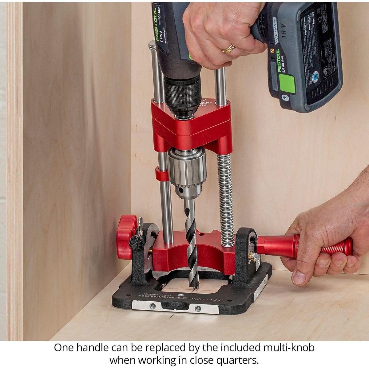 Guía de Taladro Deluxe Woodpeckers AutoAngle 40°