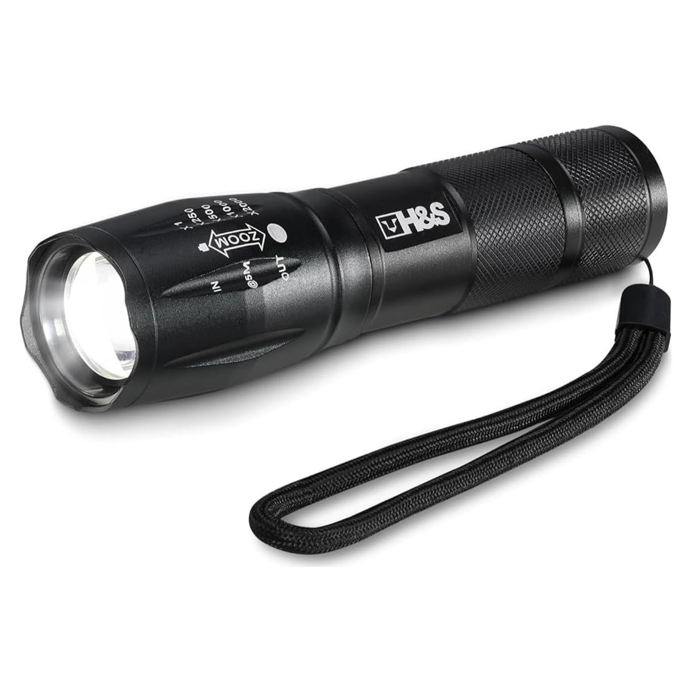 Linterna LED Táctica H&S T6 Impermeable 5 Modos 110g