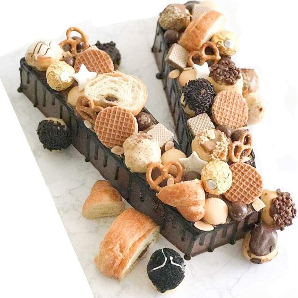 Plantillas de Pasteles Alfabéticas EORTA 26 Pcs 10" Blanco