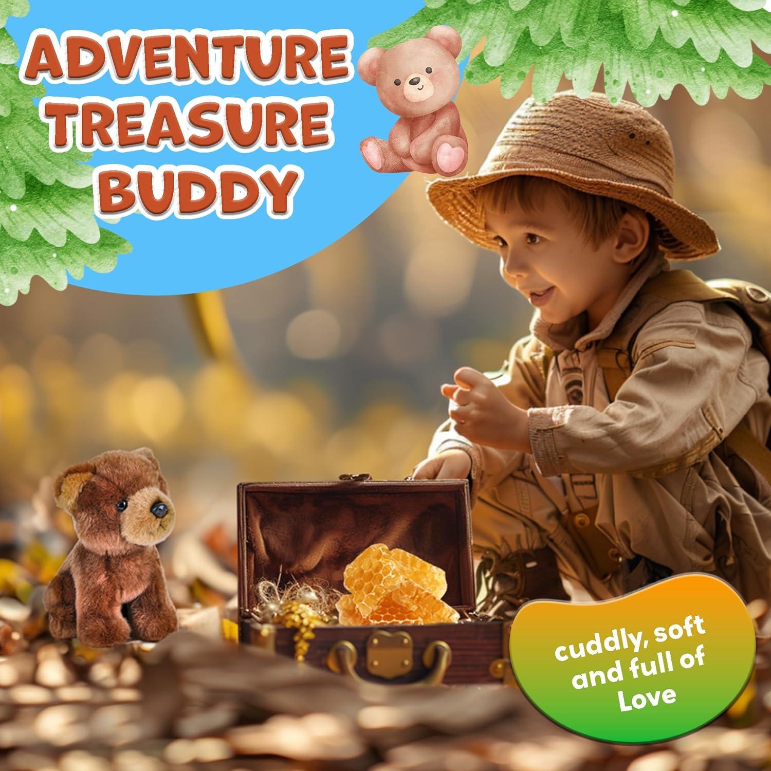 Animal de Peluche RINCO Oso Marrón 17.8 cm Suave