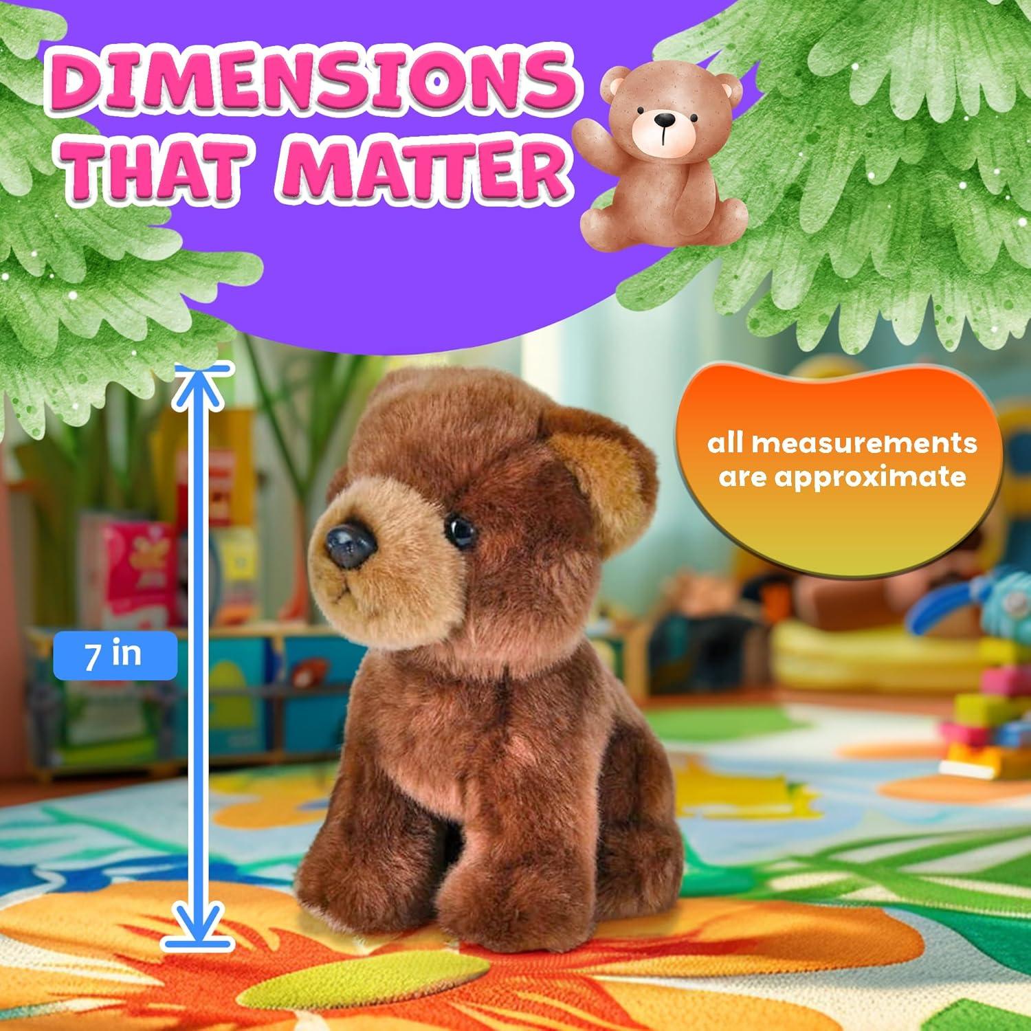 Animal de Peluche RINCO Oso Marrón 17.8 cm Suave