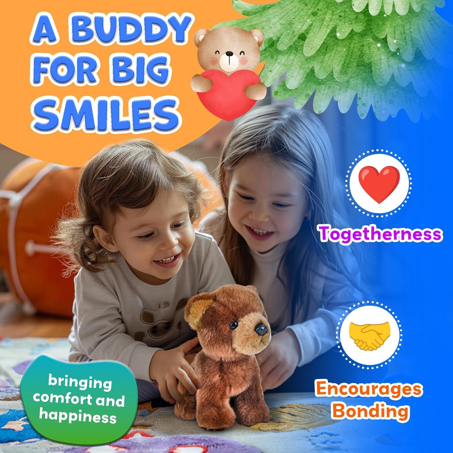 Animal de Peluche RINCO Oso Marrón 17.8 cm Suave