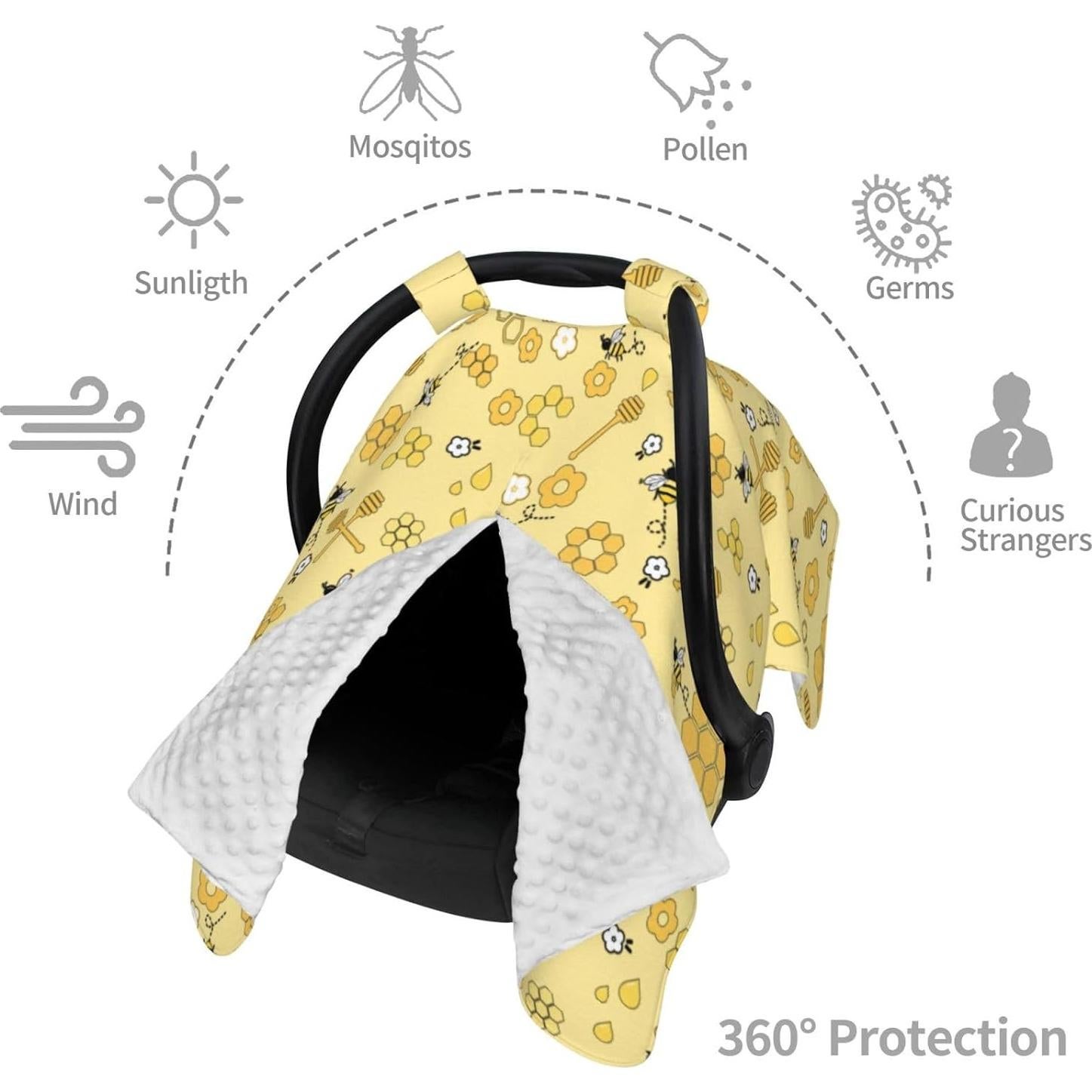 Cubierta de Capota Bee Baby 100x70cm para Asiento de Coche