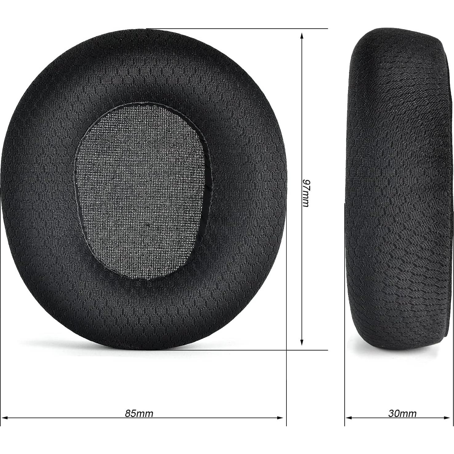 Almohadillas de Reemplazo Defean para Auriculares Steelseries Arctis Nova Pro Inalámbricos - Tela Negra