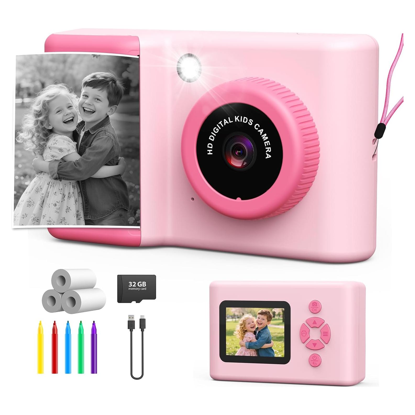 Cámara Instantánea Usteetic P86 Rosa 20MP Video 1080P