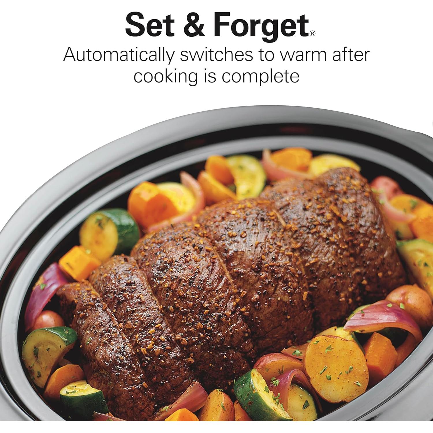 Cocedor Lento Programable Hamilton Beach 7 Cuartos Negro