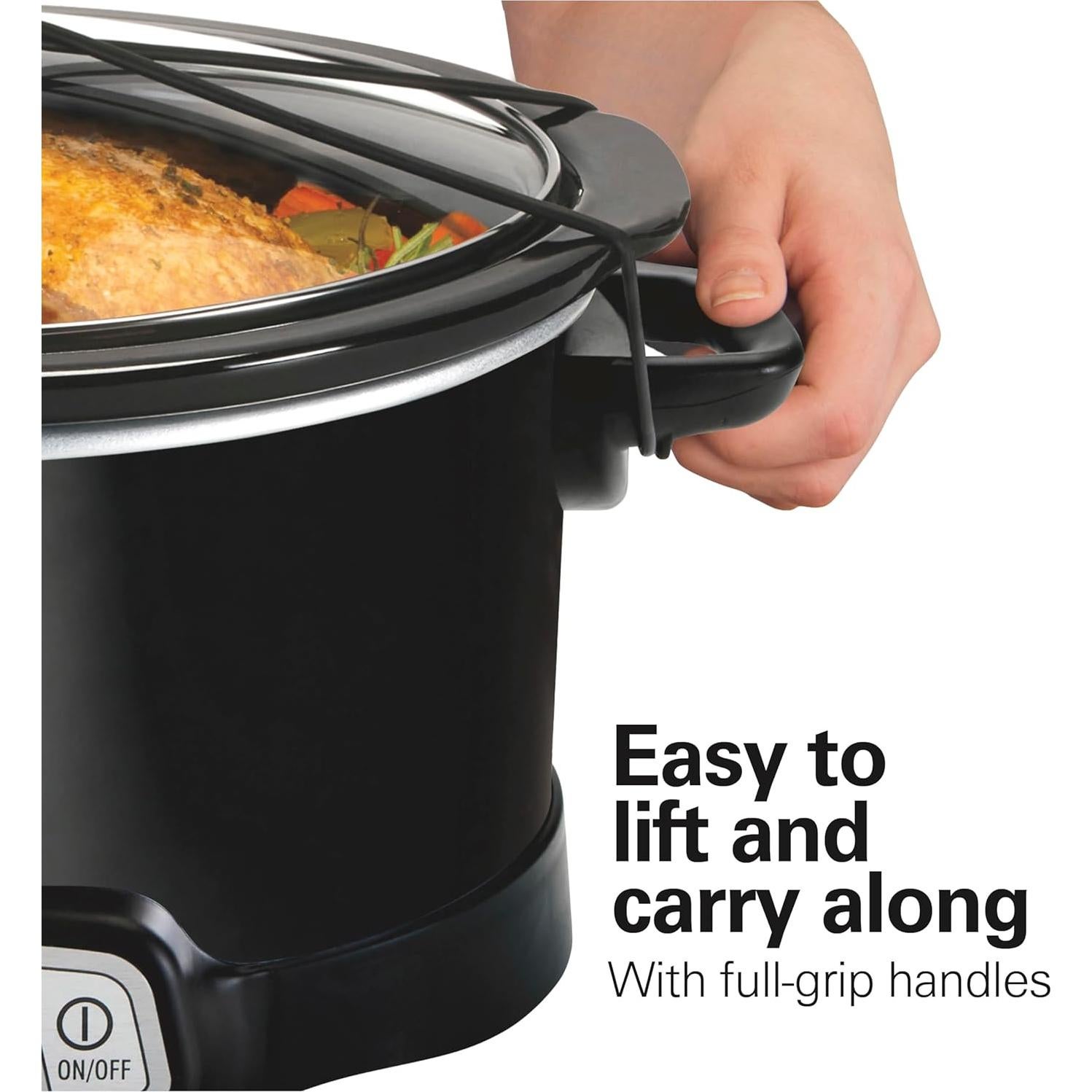 Cocedor Lento Programable Hamilton Beach 7 Cuartos Negro