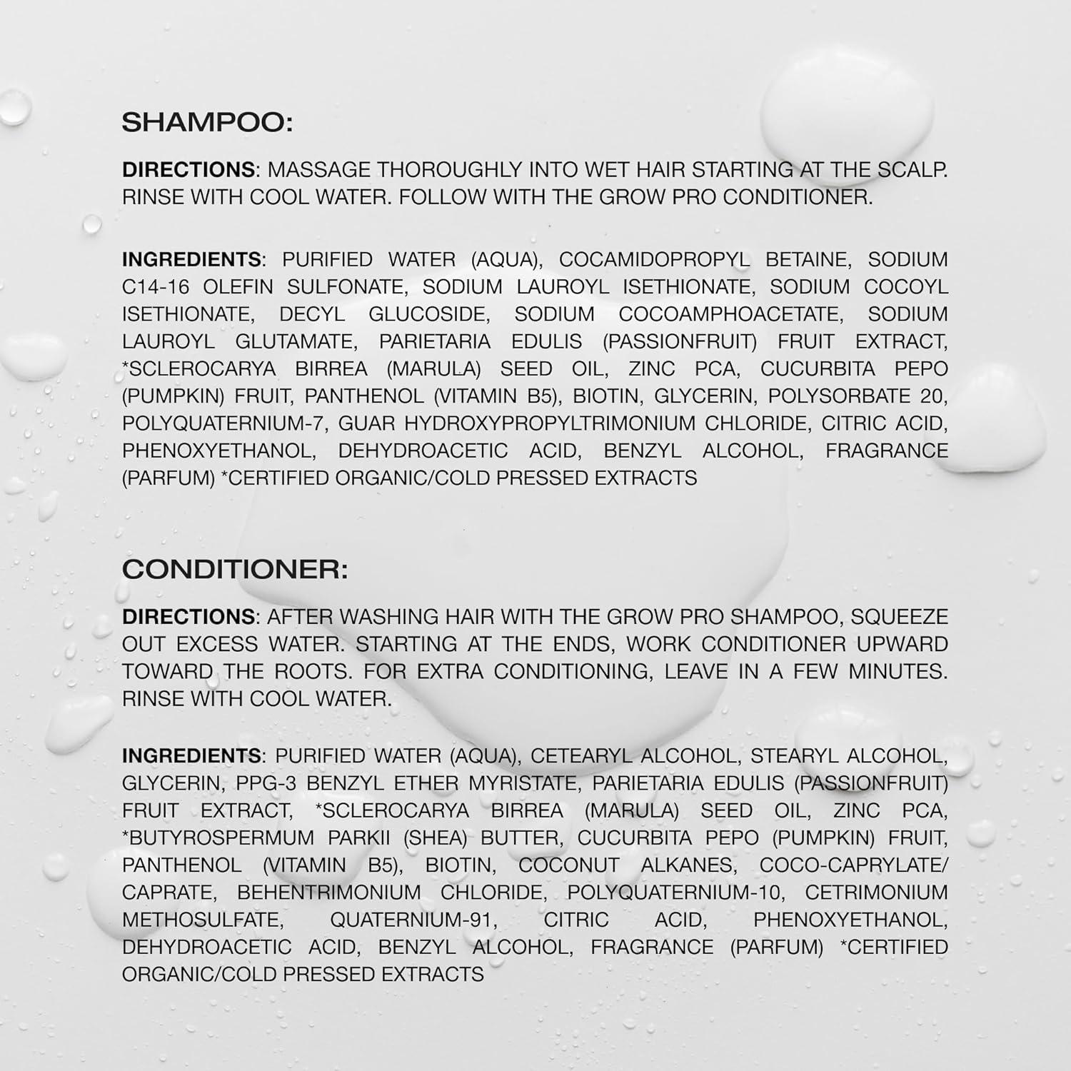 Champú y Acondicionador Raw Sugar Grow Pro con Biotina 1.32kg