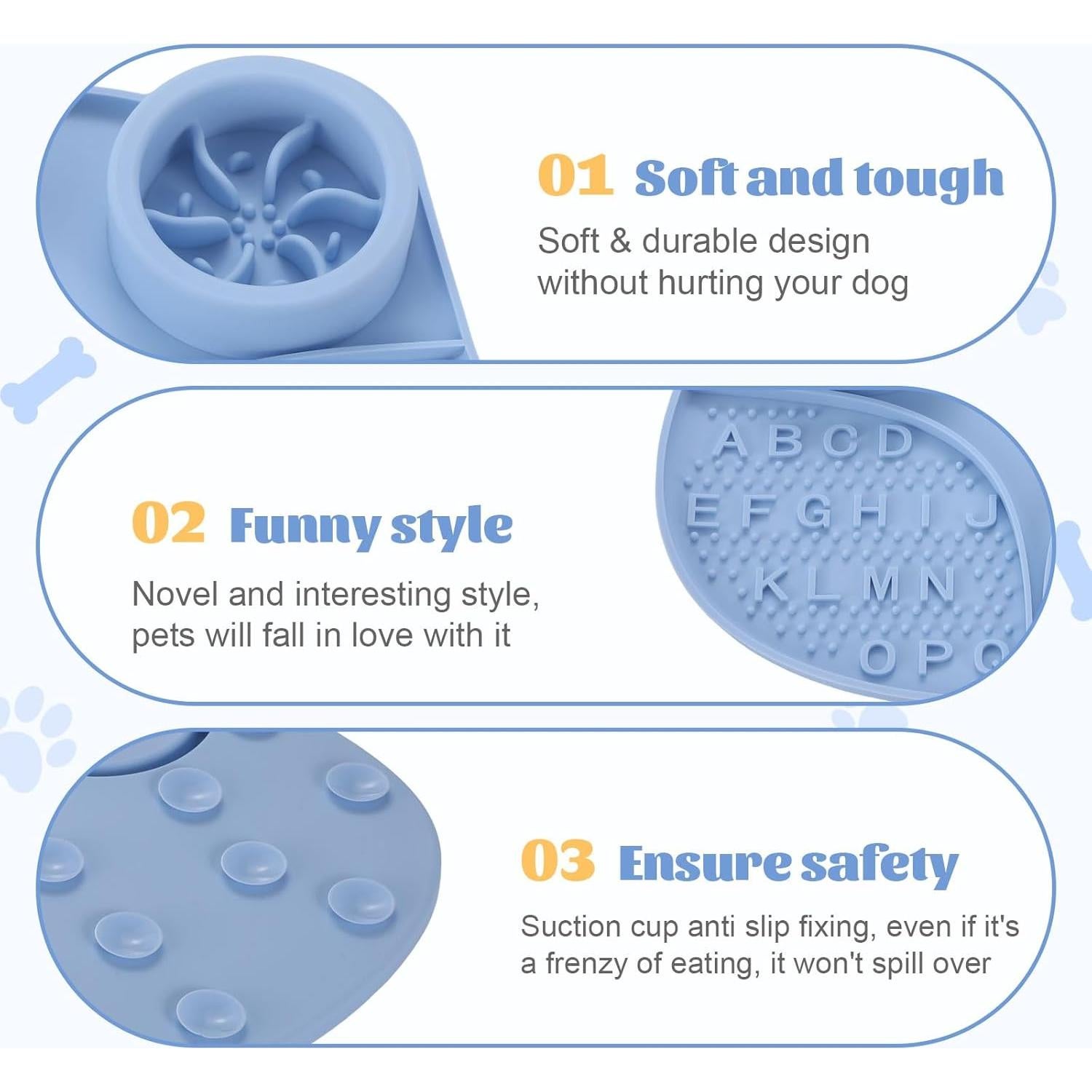 Alfombrilla de Silicona Antideslizante Star&Mi 17cm Azul